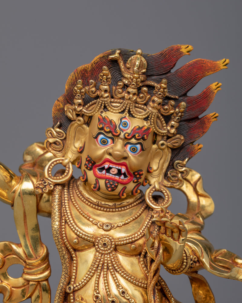 Mahachakra Vajrapani Sculpture | Traditional Handcrafted Buddhist Art