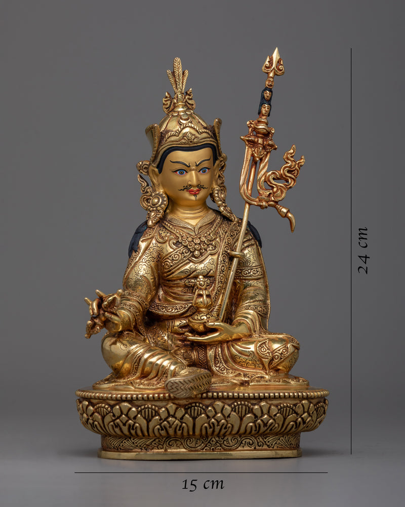 Guru Rinpoche Mantra Practice Statue | Padmasambhāva, "Born from a Lotus"