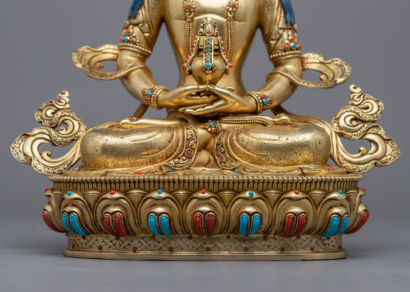 Amitayus Tibetan Statue | The Buddha of Infinite Life