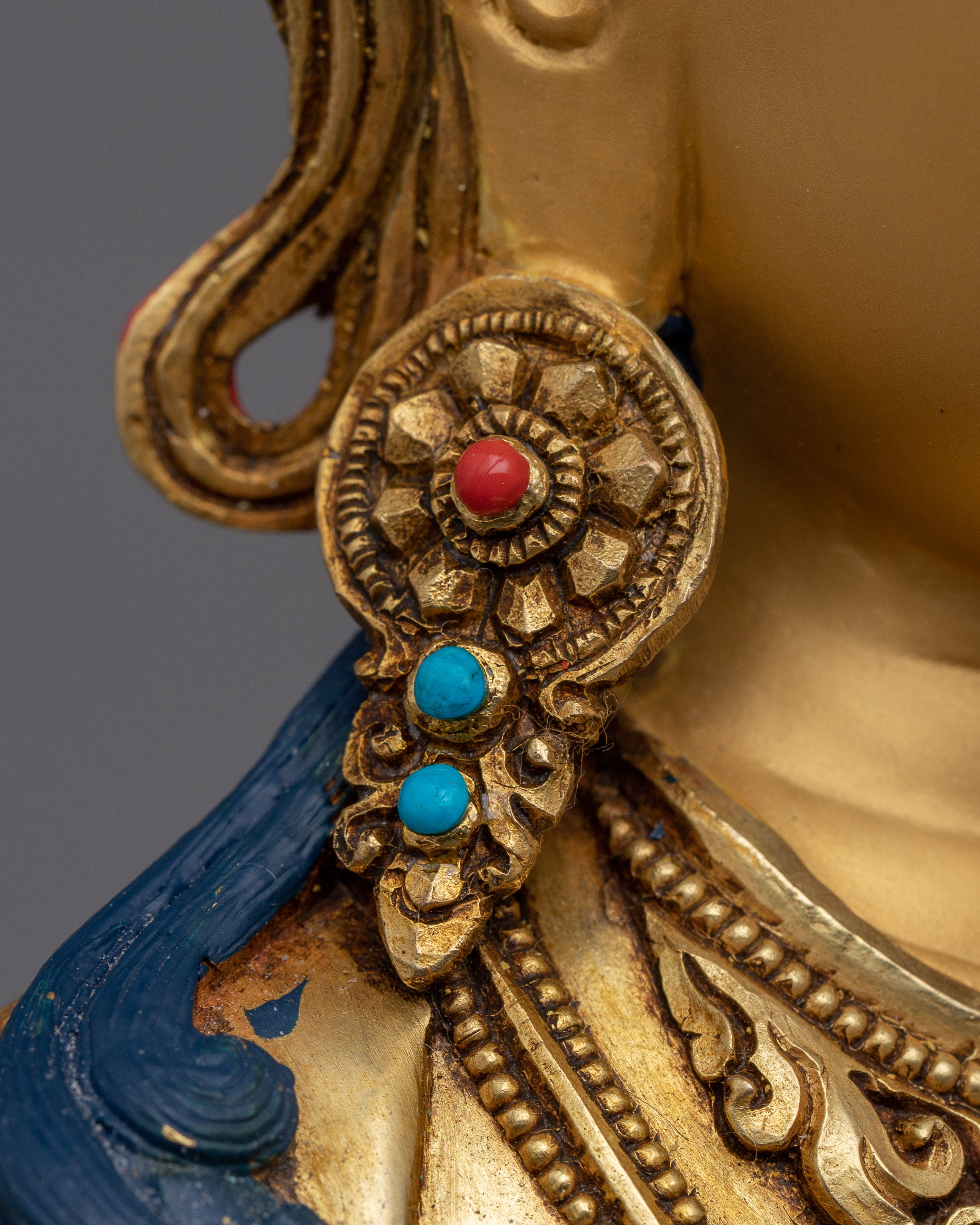 The Bodhisattva of Wisdom and Insight Manjushri Buddha with a Sword Statue | Himalayan Art