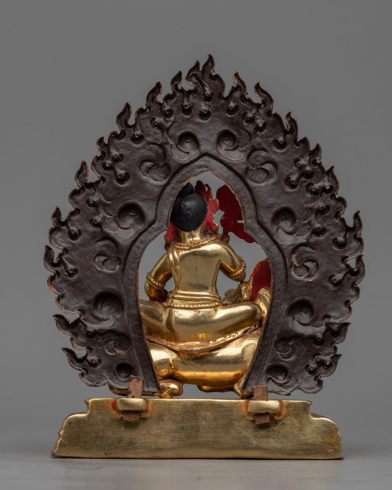 Deity of Wealth, Namtoshe Statuette | Tibetan Wealth Deity Artwork