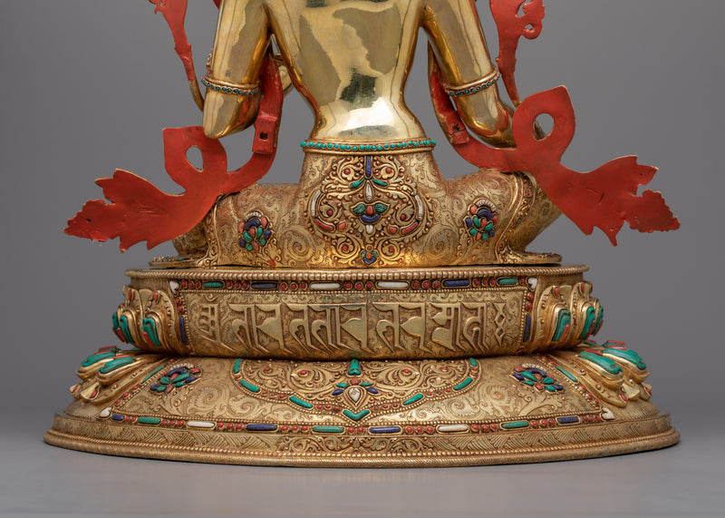 Experience the Power of Compassion with the Majestic Green Tara Buddha Statue | Himalayan Art