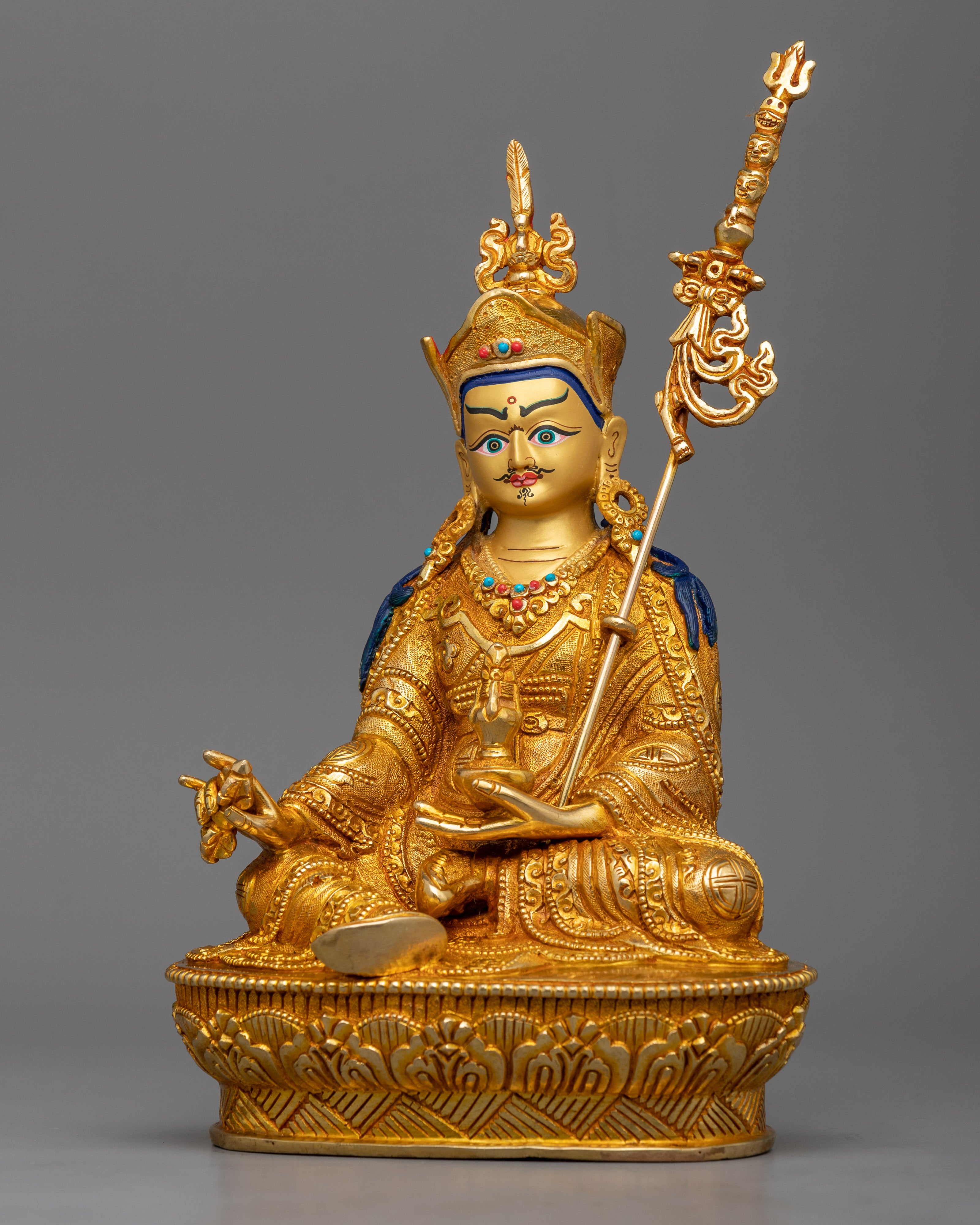 Guru Padmasambhava Statue | Born from a Lotus, The Precious Guru