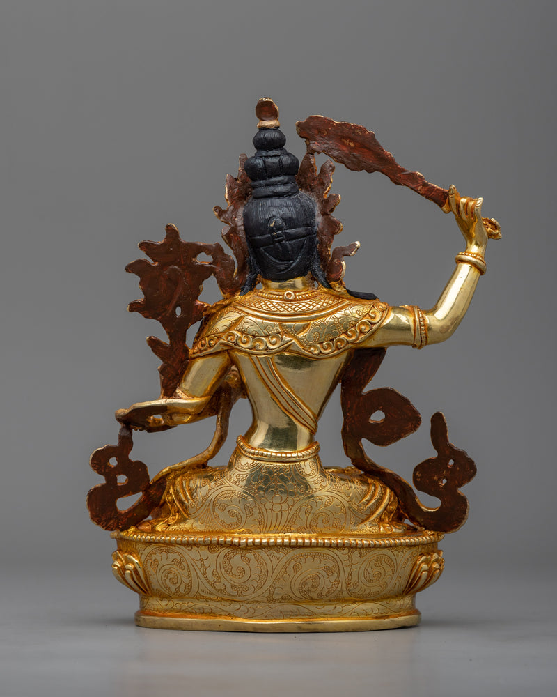 Bodhisattva Manjushri Statuette | Bodhisattva of Compassion and Wisdom