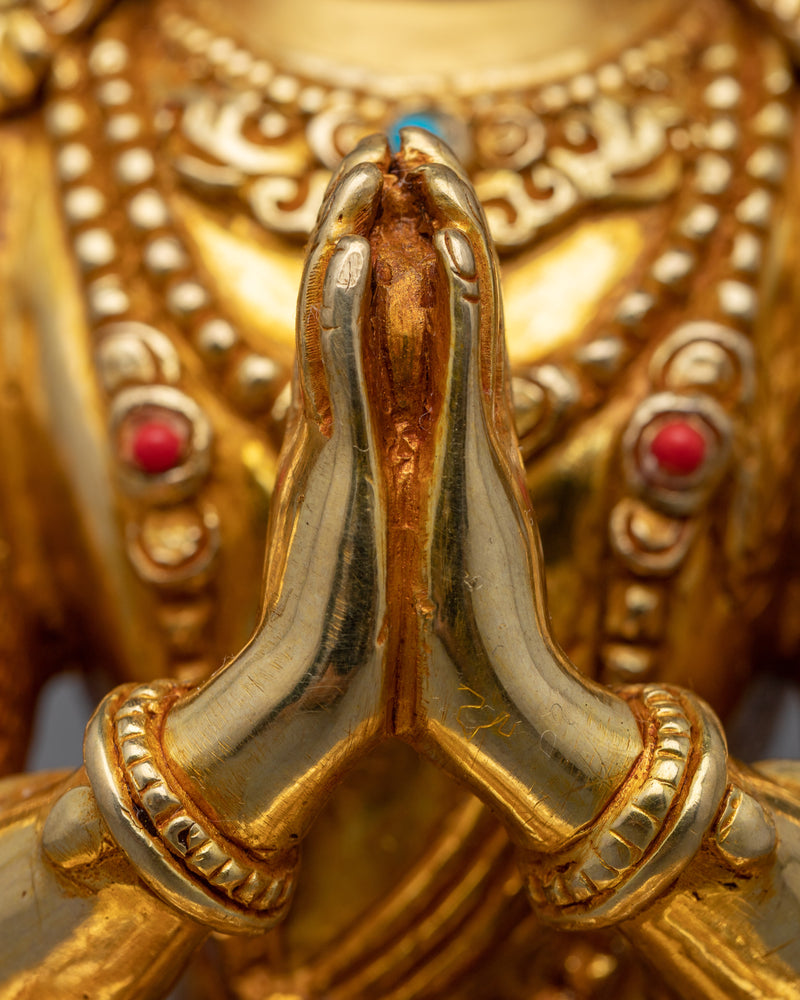 Avalokiteshvara Chenrezig Statue | "One Who Looks With Unwavering Eye"