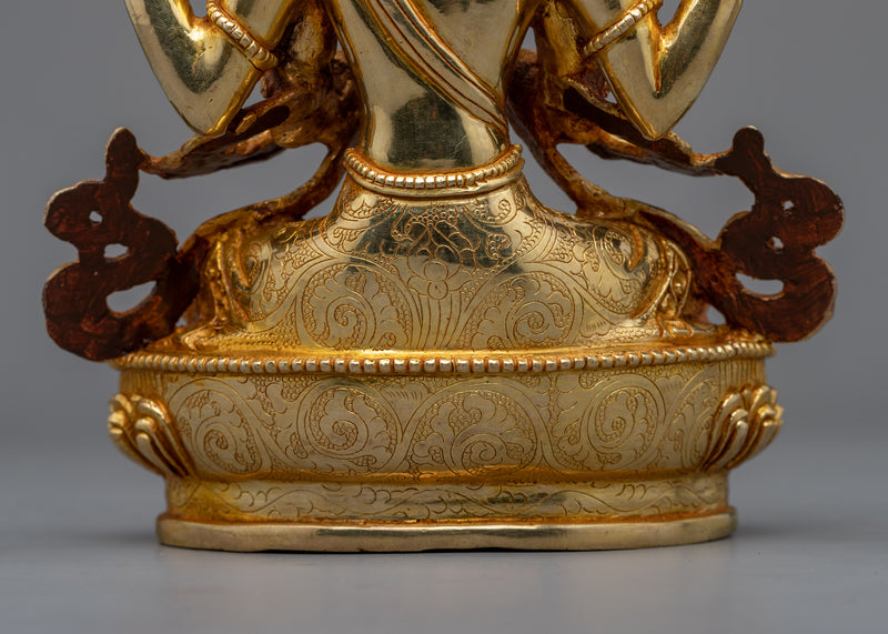 Avalokiteshvara Chenrezig Statue | "One Who Looks With Unwavering Eye"