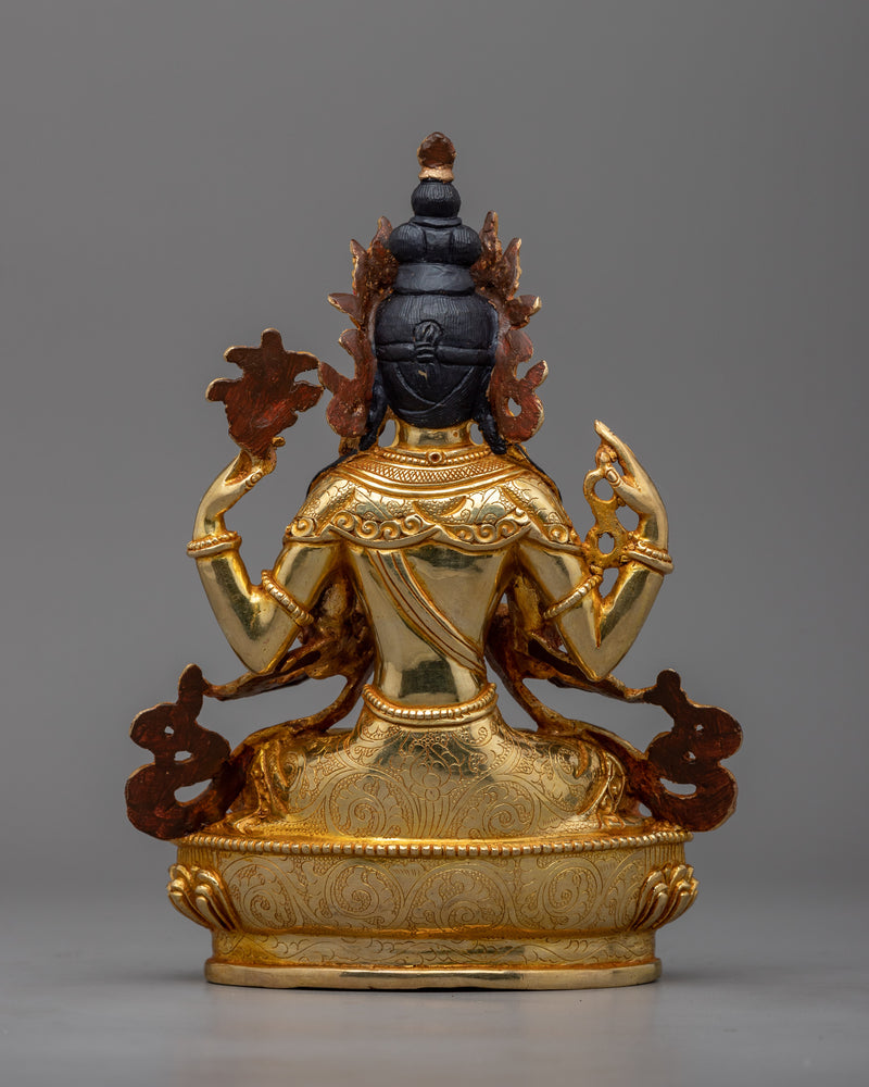 Avalokiteshvara Chenrezig Statue | "One Who Looks With Unwavering Eye"