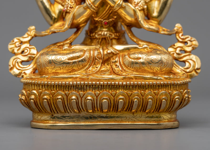 Avalokiteshvara Chenrezig Statue | "One Who Looks With Unwavering Eye"