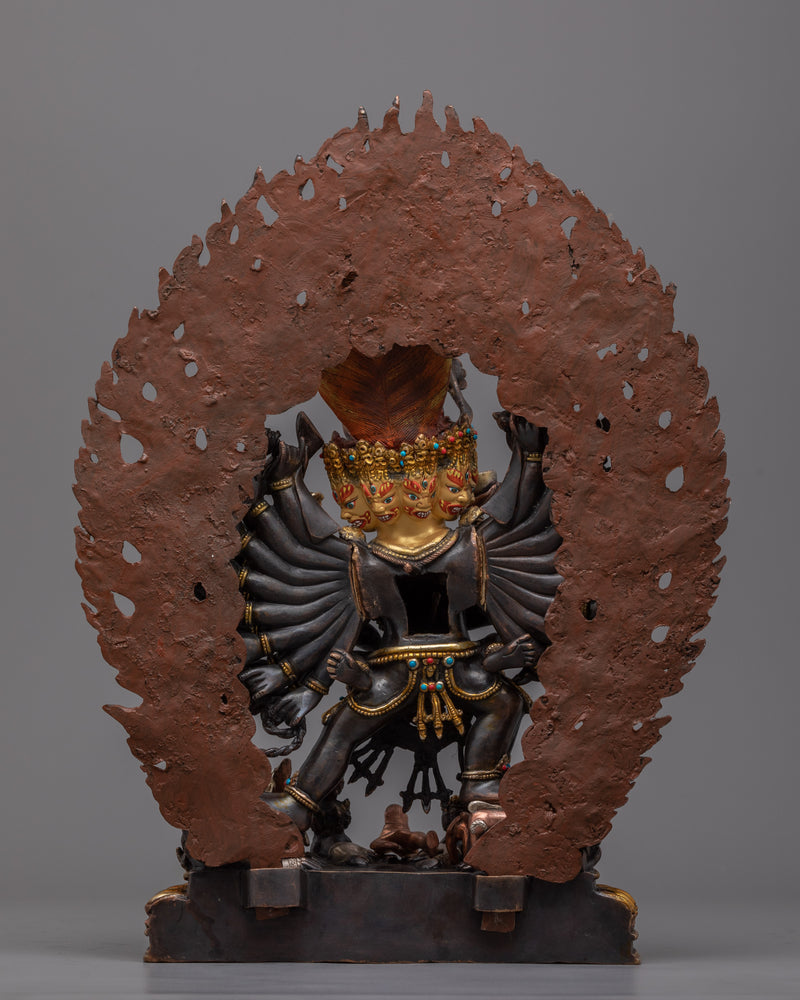 Yamantaka Mantra Practice Statuette |  The Wrathful Emanation of Amitabha