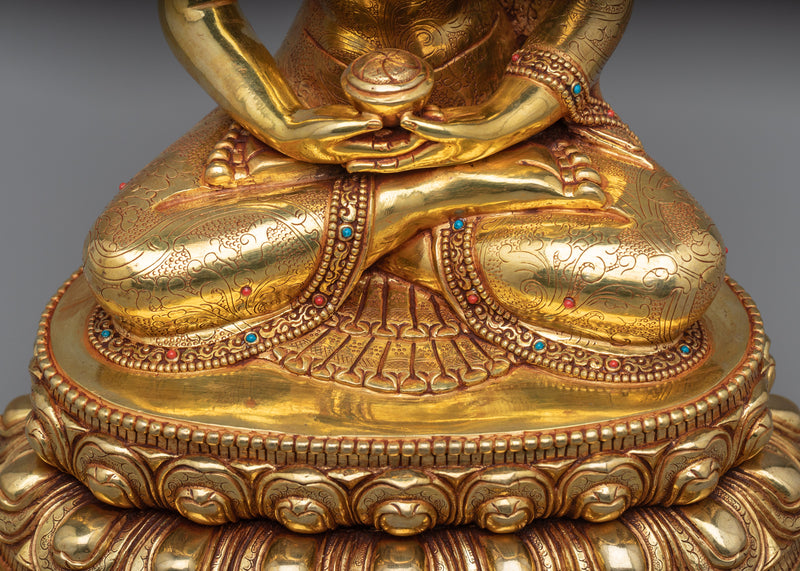 Namo Amitabha Buddha Sculpture |  Traditional Tibetan Style Buddhist Statue