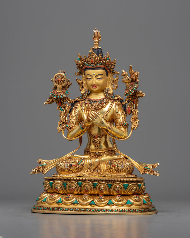 Maitreya Buddha Figurine | Traditionally Hand-crafted Sculpture