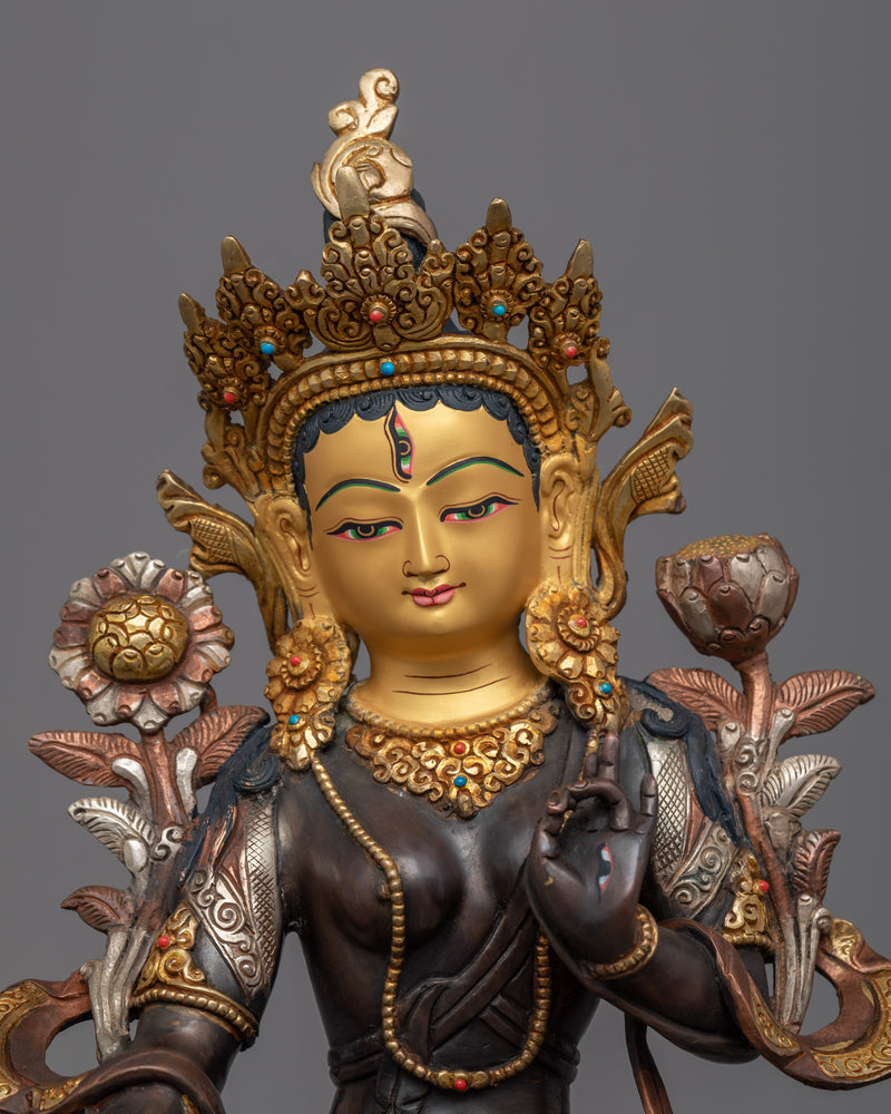 Small White Tara Statue | Serenity and Compassion