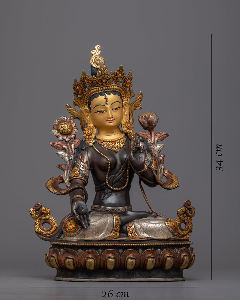 Small White Tara Statue | Serenity and Compassion