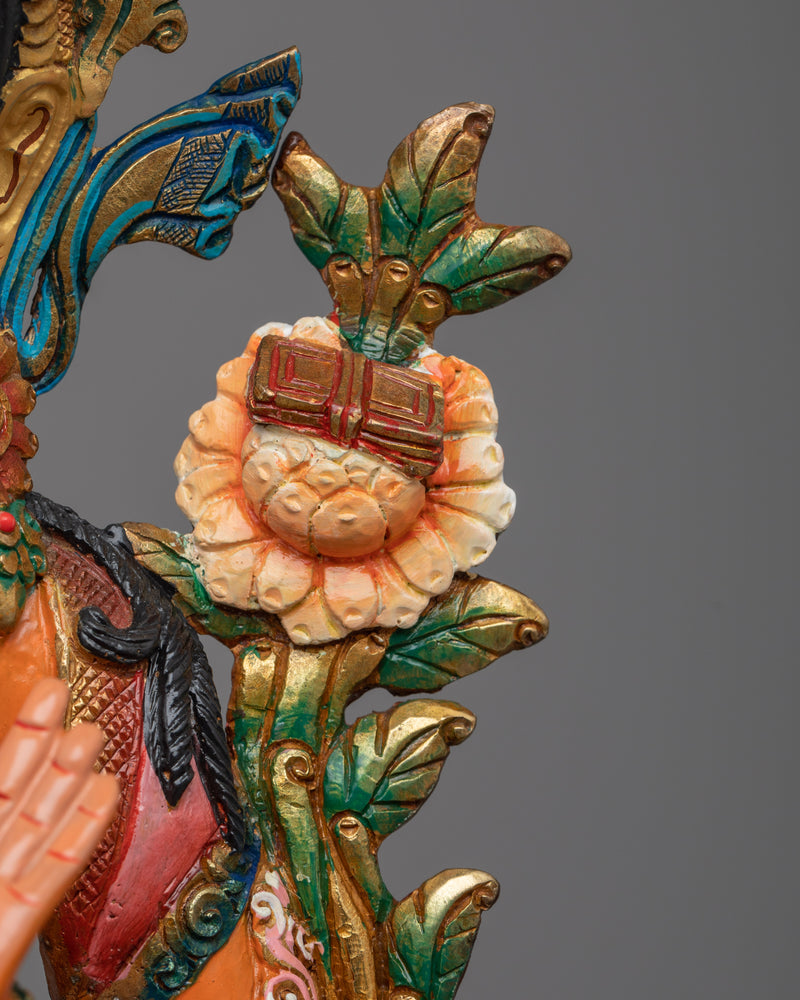 Manjushree Bodhisattva Statue | Handmade Figure of Wisdom Deity