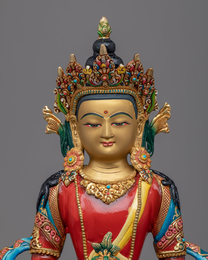 Buddha Amitayus Images Sculpture | Buddha of Long life, Handmade Artwork