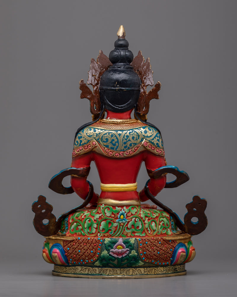 Buddha Amitayus Images Sculpture | Buddha of Long life, Handmade Artwork