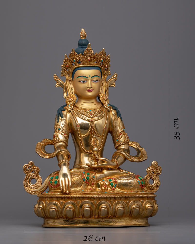 Mitrugpa Buddha Statue | Handmade Sculpture of Sanskrit: Akṣobhya Buddha