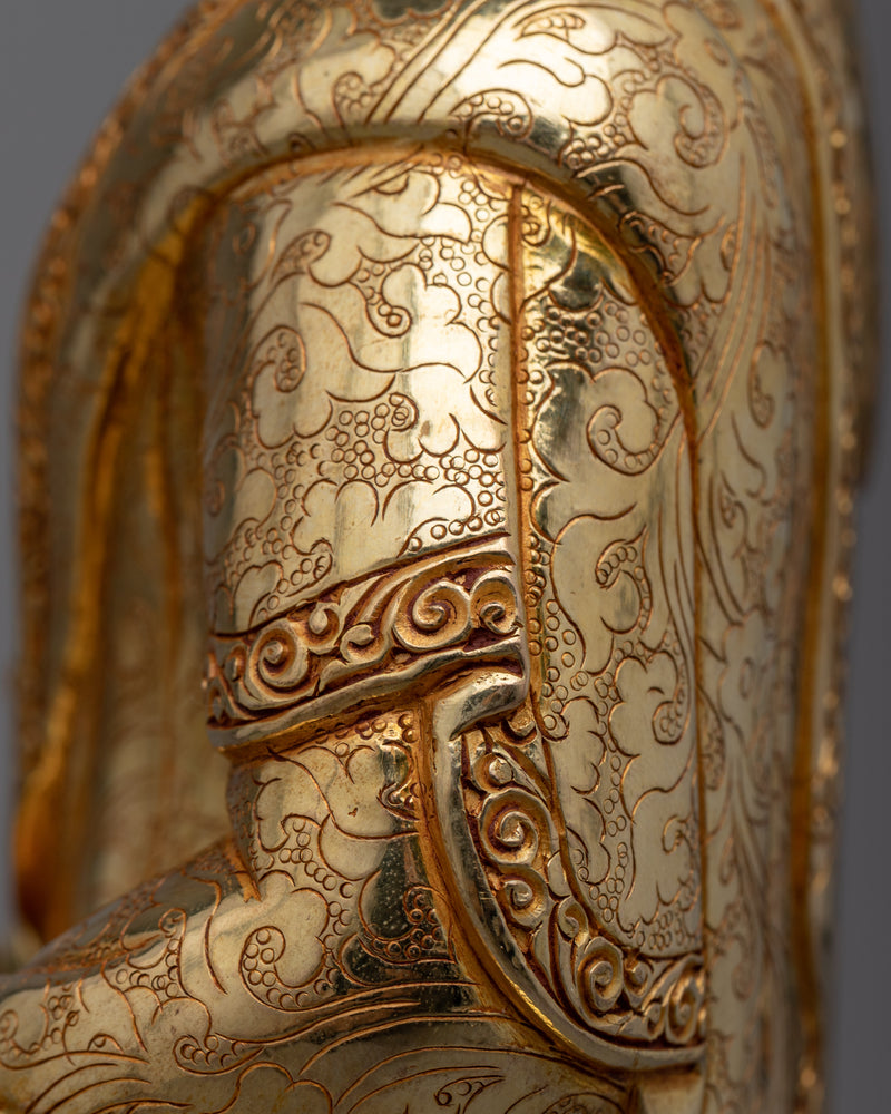 Gold Statue of Buddha Amitabha | The Buddha of Infinite Light and Boundless Compassion