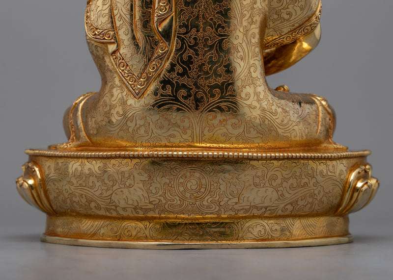 Gold Statue of Buddha Amitabha | The Buddha of Infinite Light and Boundless Compassion