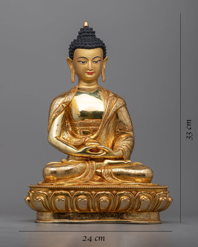 Gold Statue of Buddha Amitabha | The Buddha of Infinite Light and Boundless Compassion