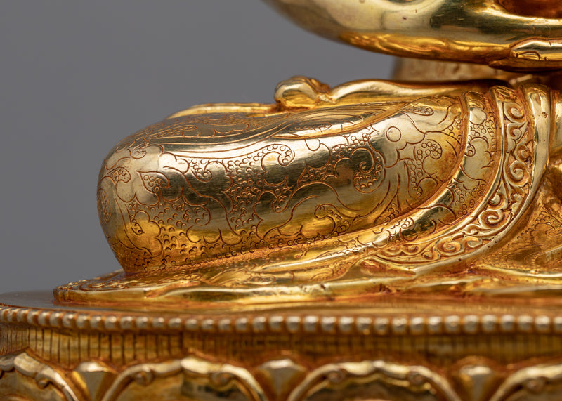 Gold Statue of Buddha Amitabha | The Buddha of Infinite Light and Boundless Compassion