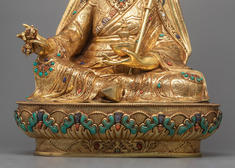 Guru Rinpoche Tibetan Spiritual Statue | The Lotus-Born Master and Founder of Tibetan Buddhism