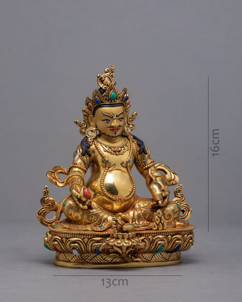 Bodhisattva Dzambala | Plated With Gold Statue | Buddhist Sculpture