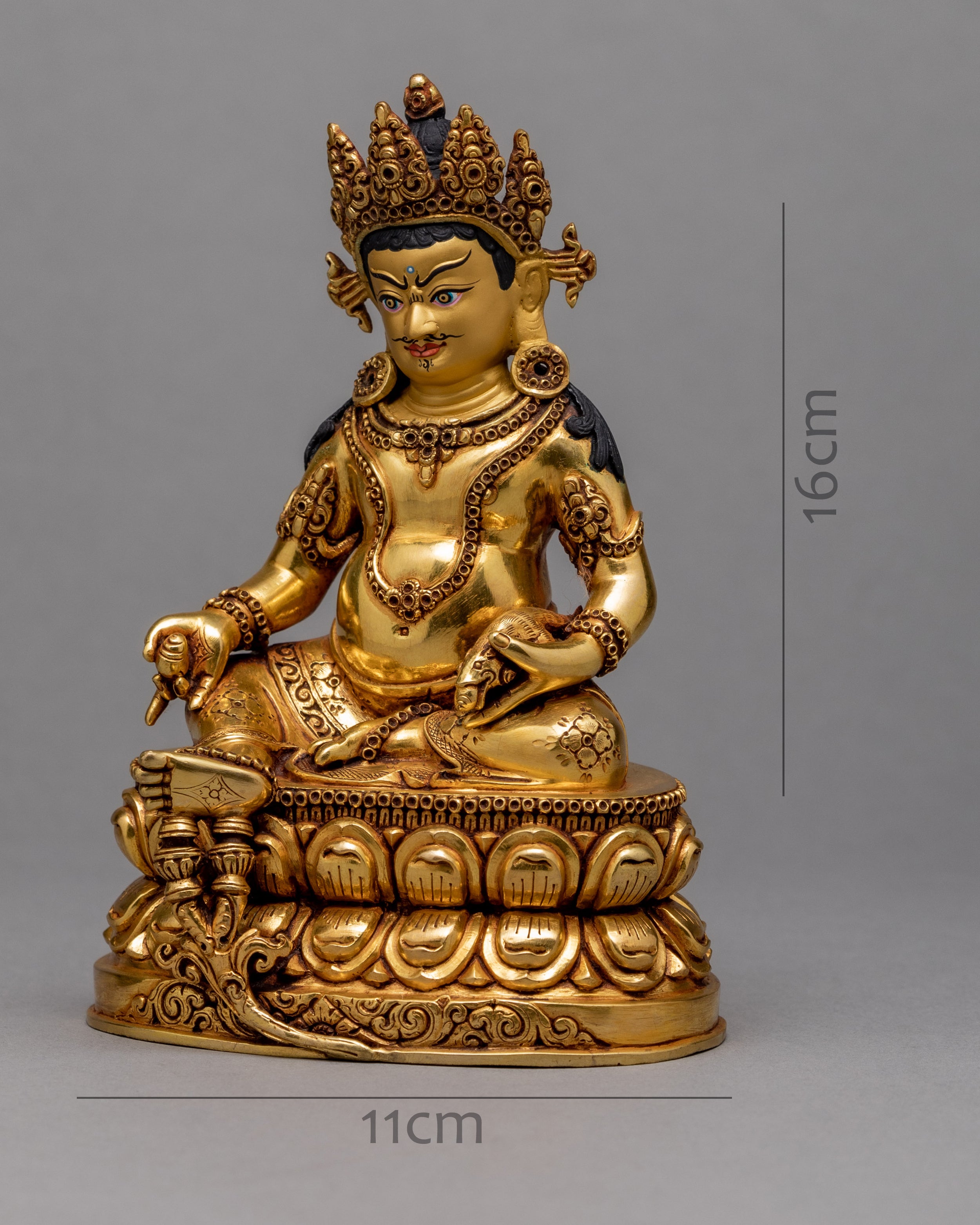 Yellow Jambhala | Buddhist Wealth Deity Statue