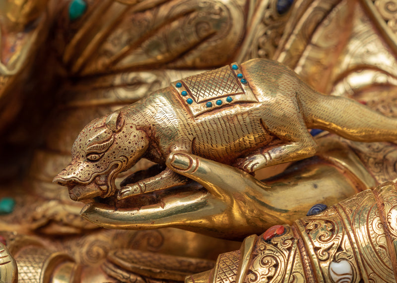 Guru Orgyen Norla Statue | A Great Manifestation of Wealth Deity