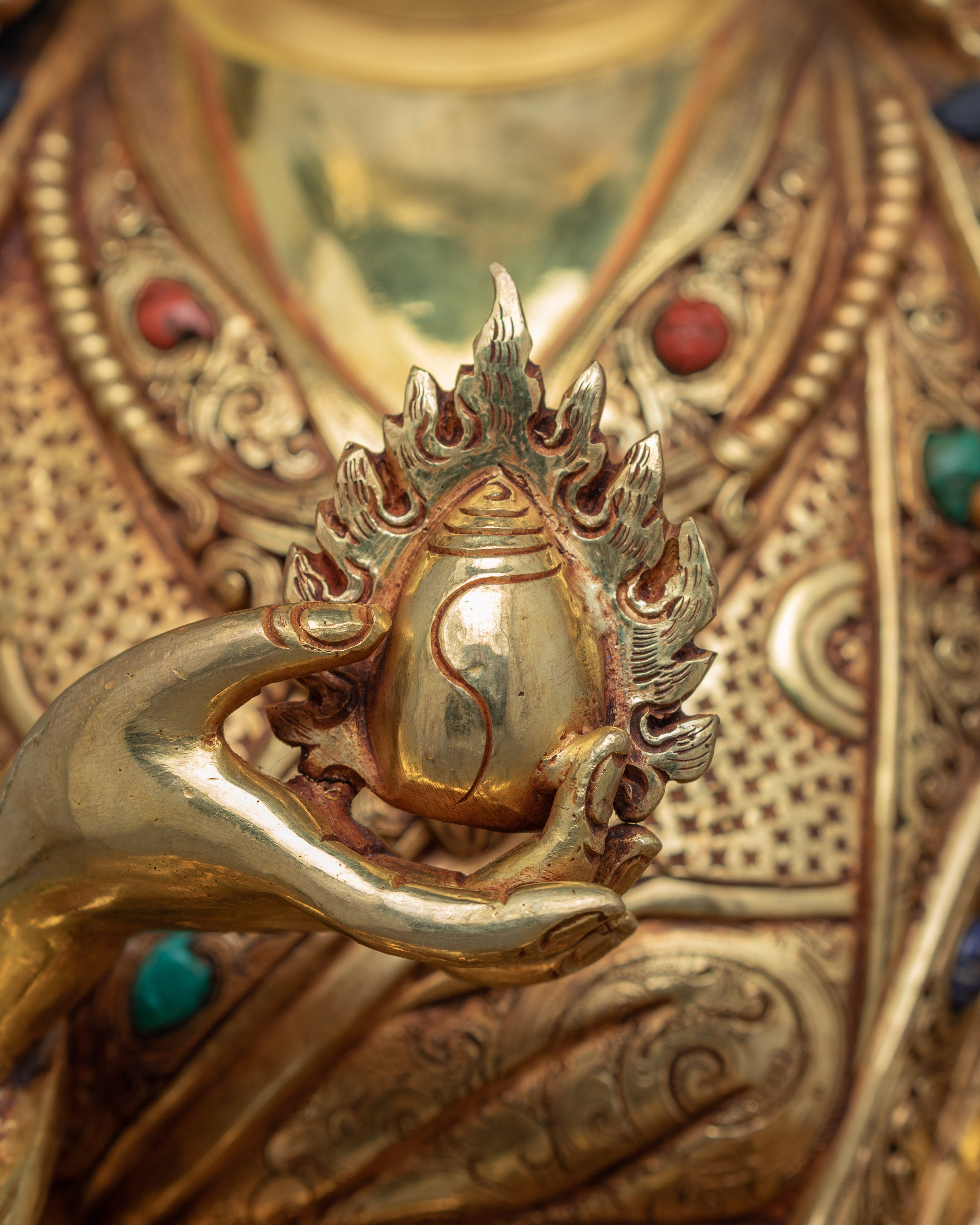 Guru Orgyen Norla Statue | A Great Manifestation of Wealth Deity