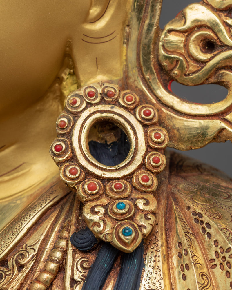 Guru Orgyen Norla Statue | A Great Manifestation of Wealth Deity