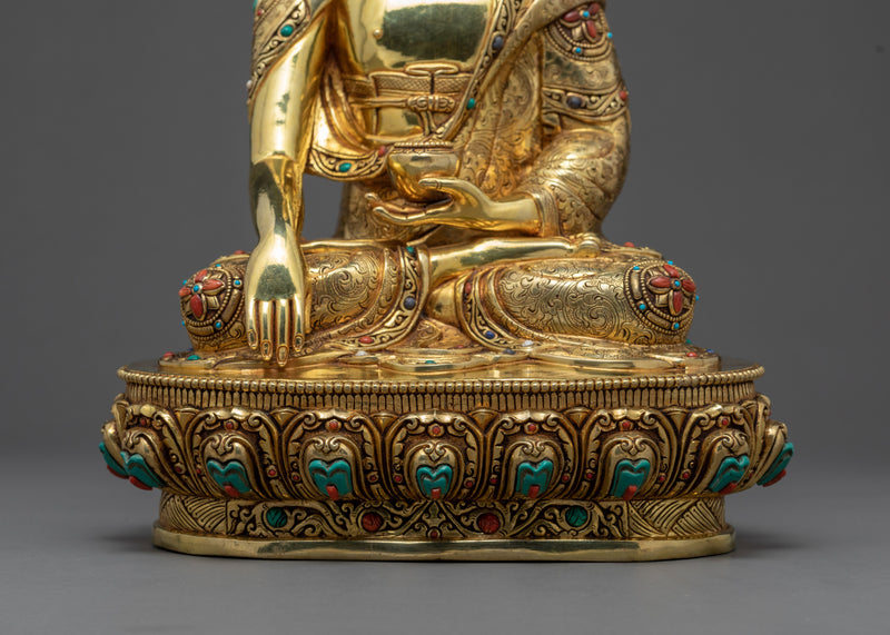 Siddhartha Shakyamuni | The Enlightenment Buddha | Pure Gold Statue