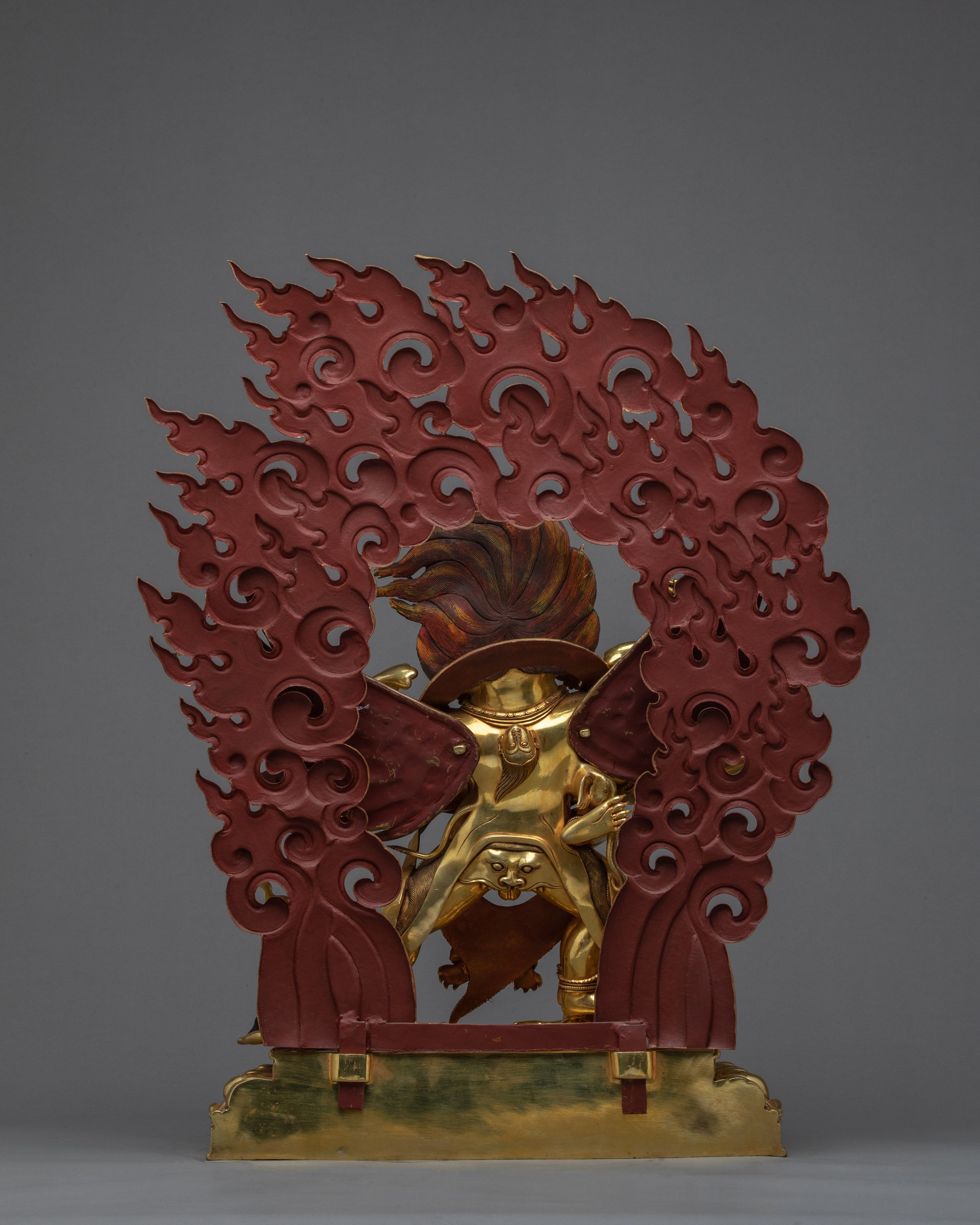 Large Sized Heruka Vajrakilaya Statue | Rare 24K Gold Art of Himalayas