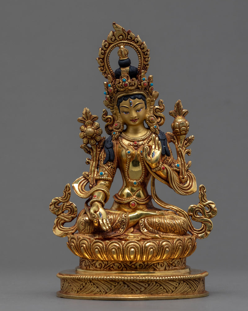 White Tara, Buddhist Deity Of Long Life And Good Health Statue