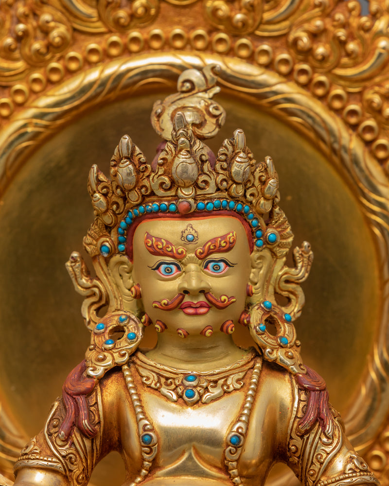 Dzambhala Gold Statue | Deity Of Wealth