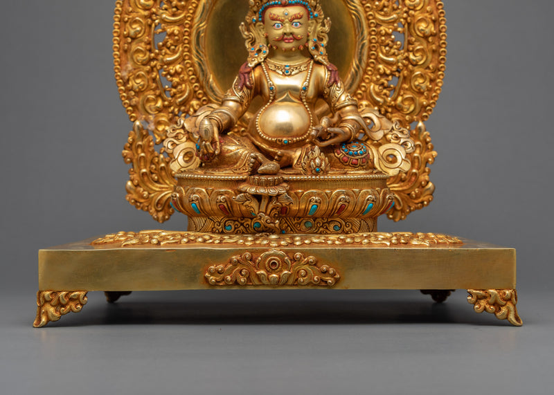 Dzambhala Gold Statue | Deity Of Wealth