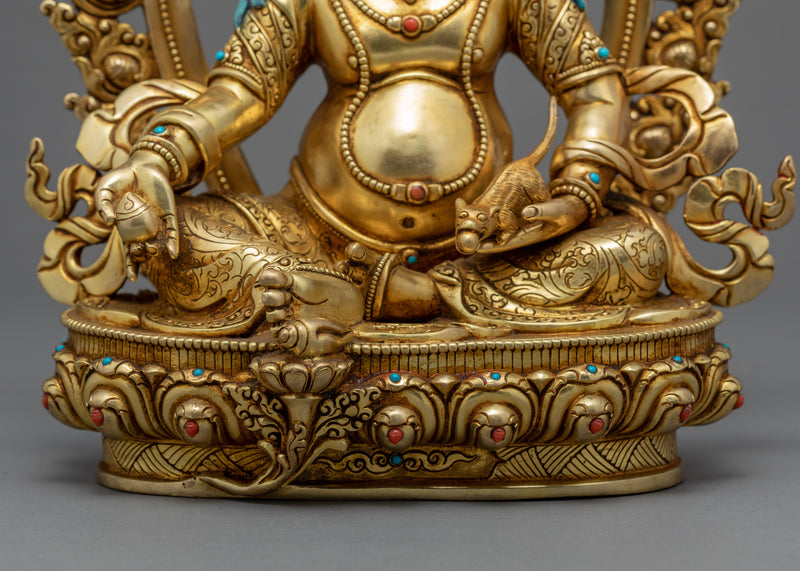 Wealth Deity Jambhala | Tibetan Statue Art