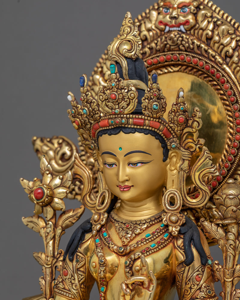 Mother Green Tara Statue | Buddhist Deity