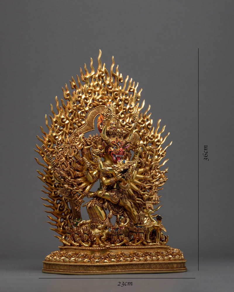 Yamantaka With Consort | Buffalo Headed Deity | Buddhist Statue