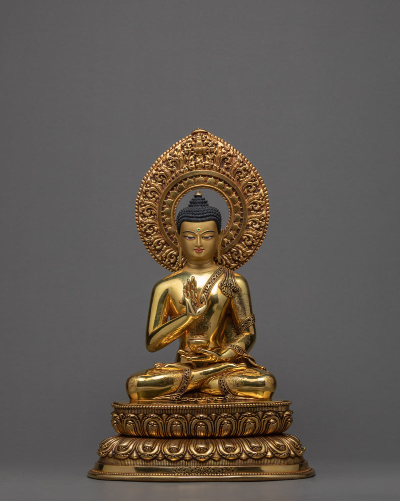 5 Dhyani Buddhas Statue Set | Aksobhya, Amitabha, Amoghasiddhi, Ratnasambhava and Vairocana