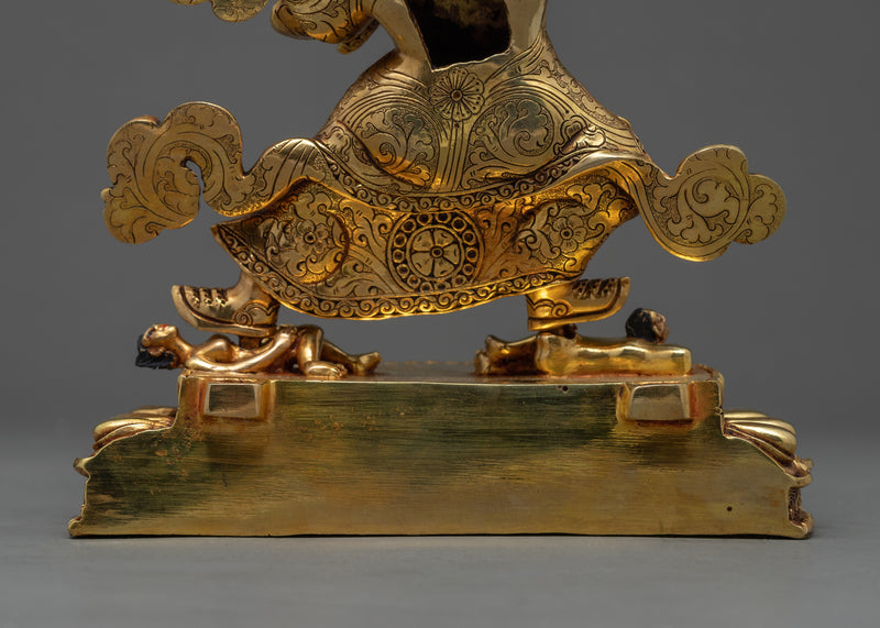 Indoor Mahakala Statue | Traditional Hand Carved Buddhist Art