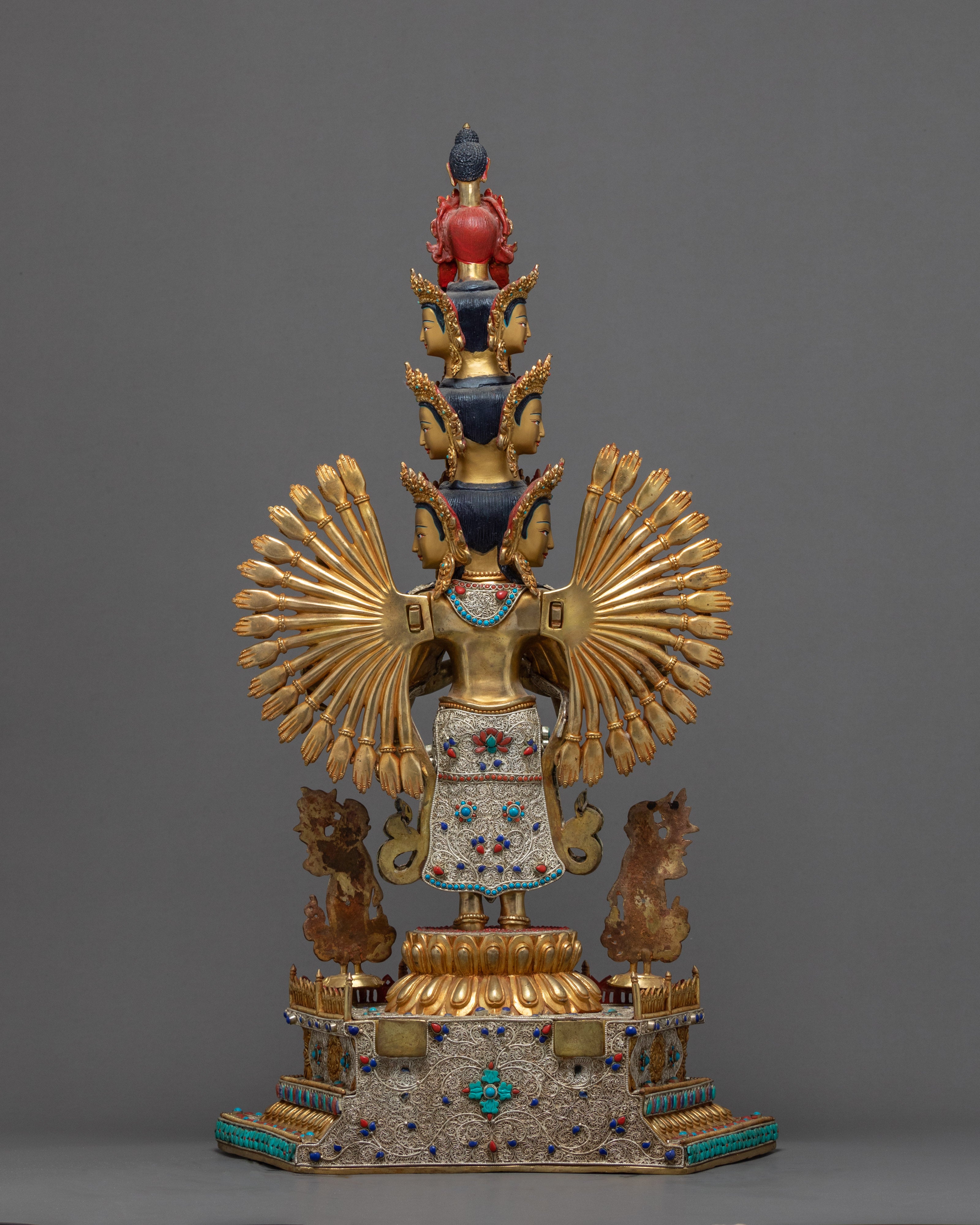 1000 Armed Chenrezig | Traditional Bodhisattva Sculpture