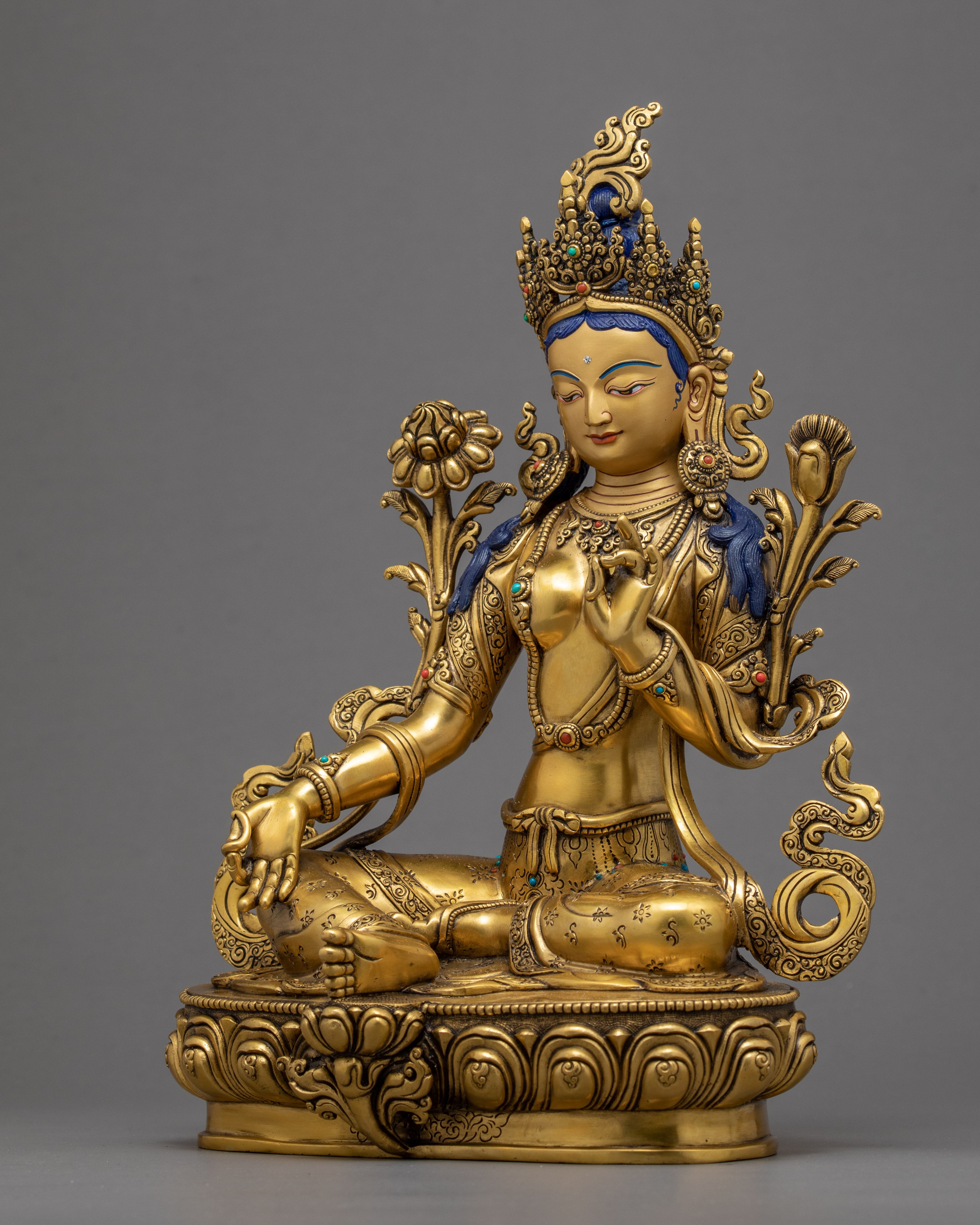 Green Tara Nepal | Female Buddha Statue