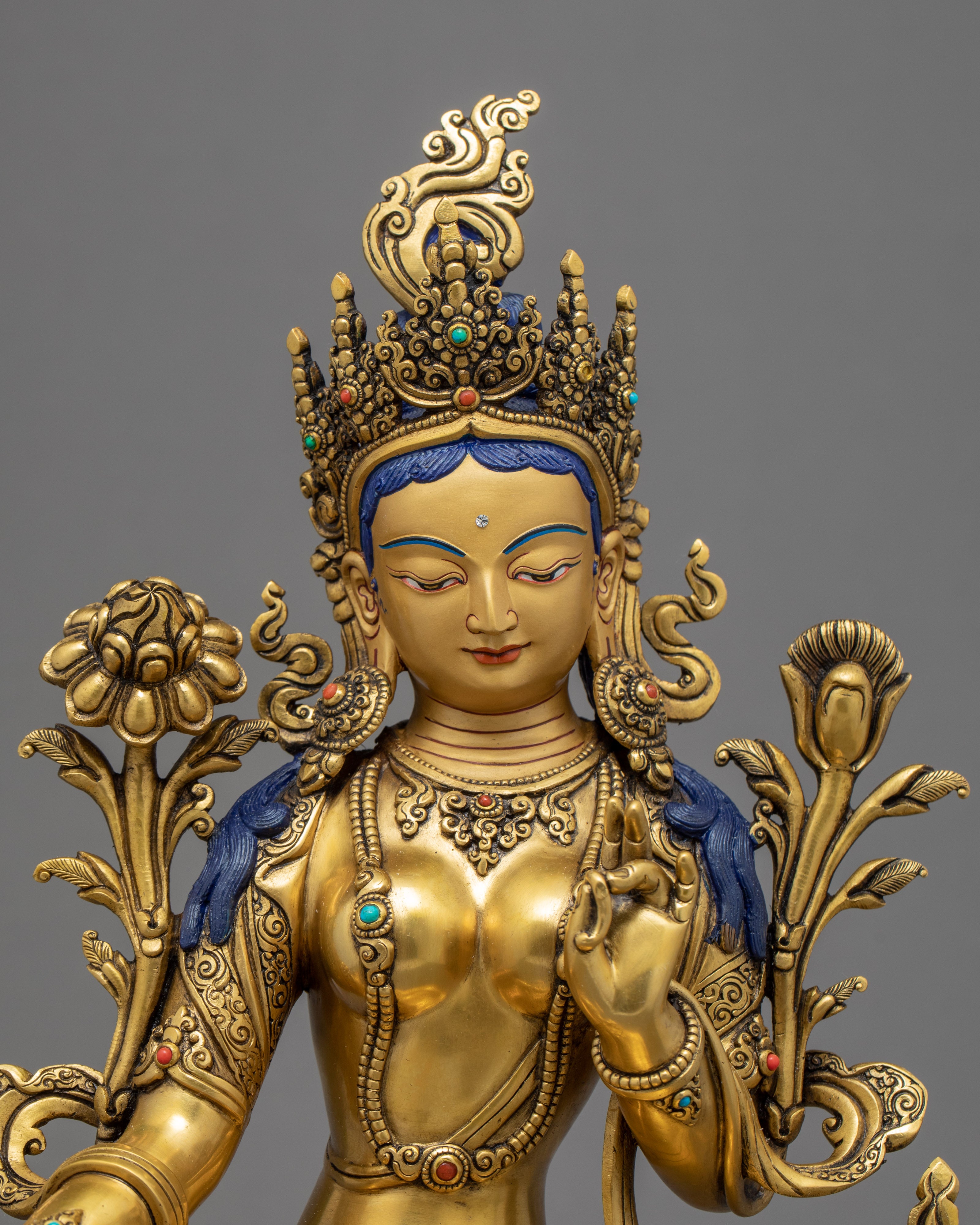 Green Tara Nepal | Female Buddha Statue
