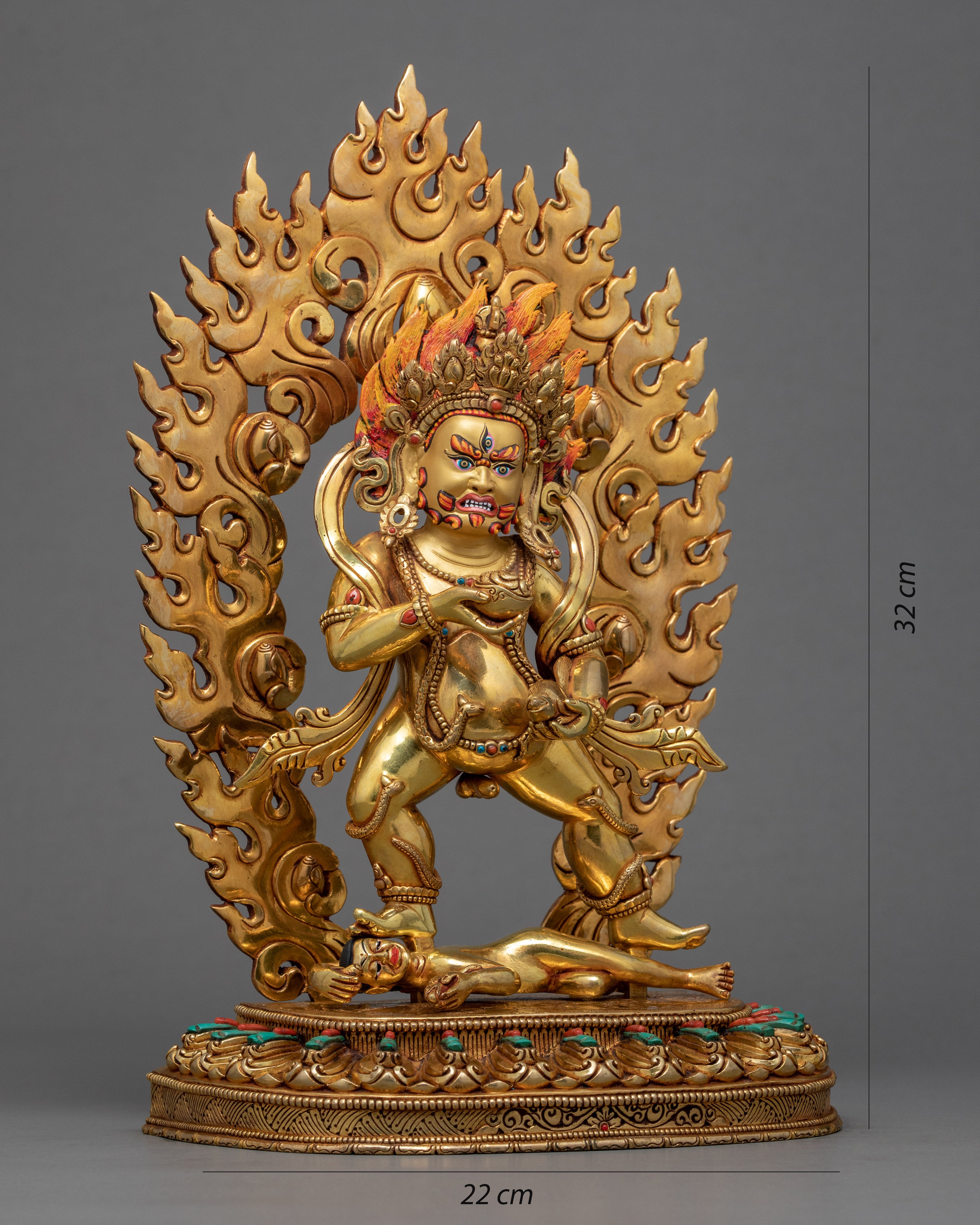 Black Dzambhala Sculpture | Wealth Deity | Himalayan Art