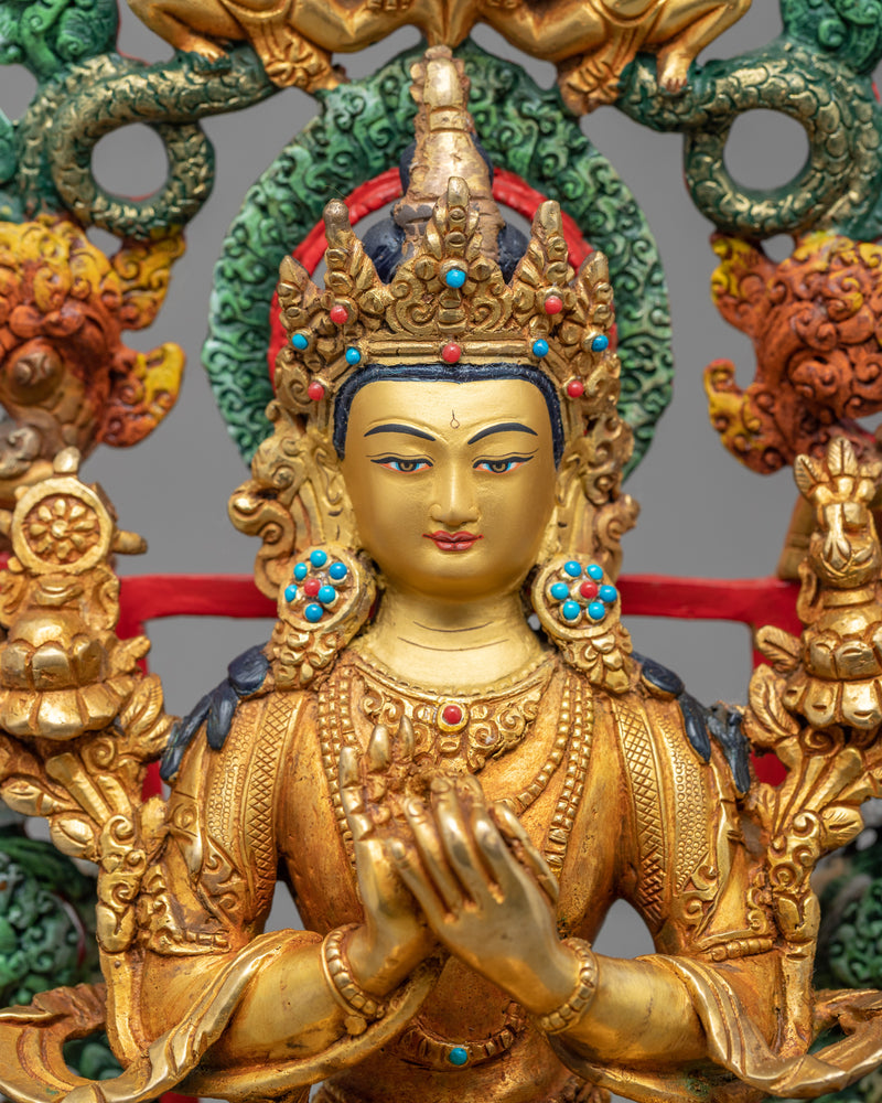 Maitreya Buddha Statue | Traditionally Made in Nepal