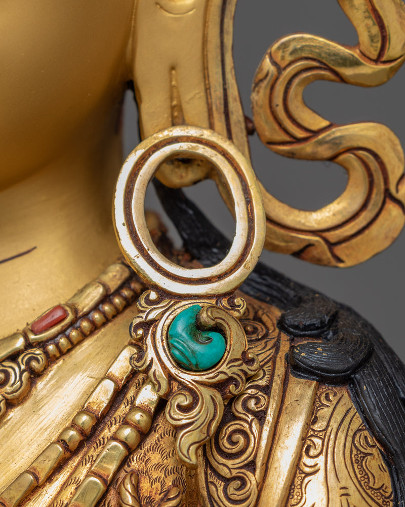 Chenrezig Bodhisattva Sculpture | Traditional Hand Carved Statue