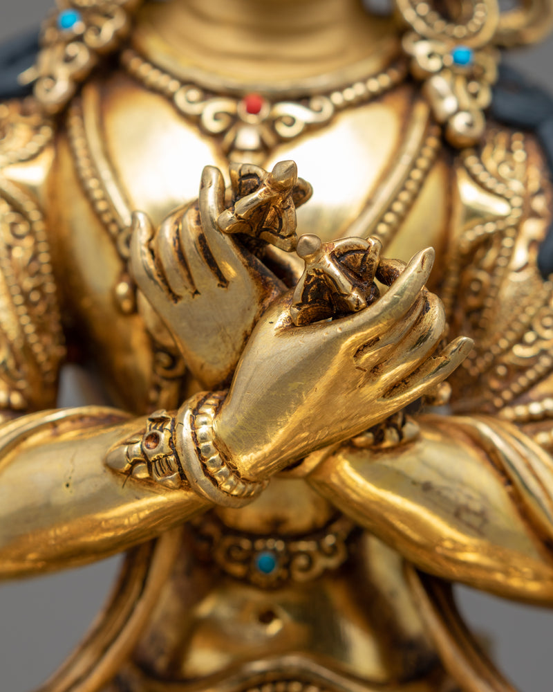 Vajradhara Bodhisattva Statue | Traditional Buddhist Hand Carved Sculpture