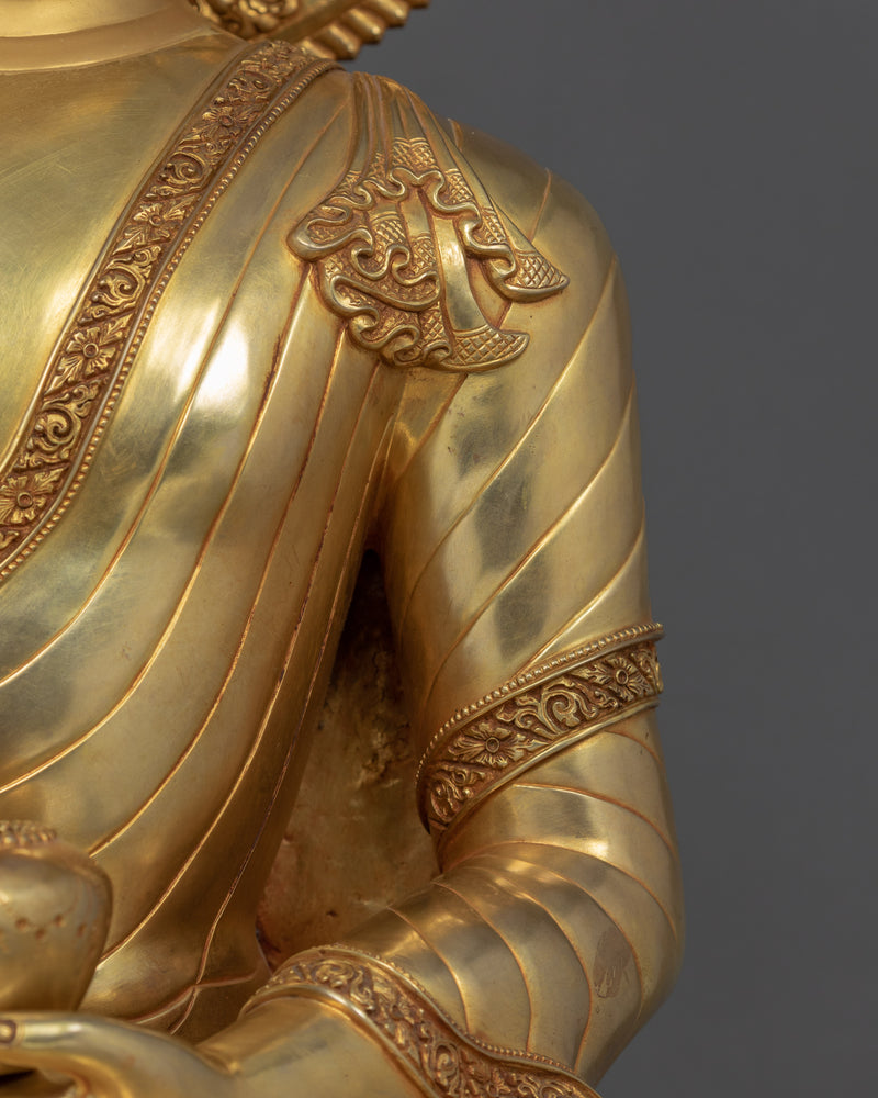 The Shakyamuni Buddha Statue | Traditional Himalayan Art of Nepal
