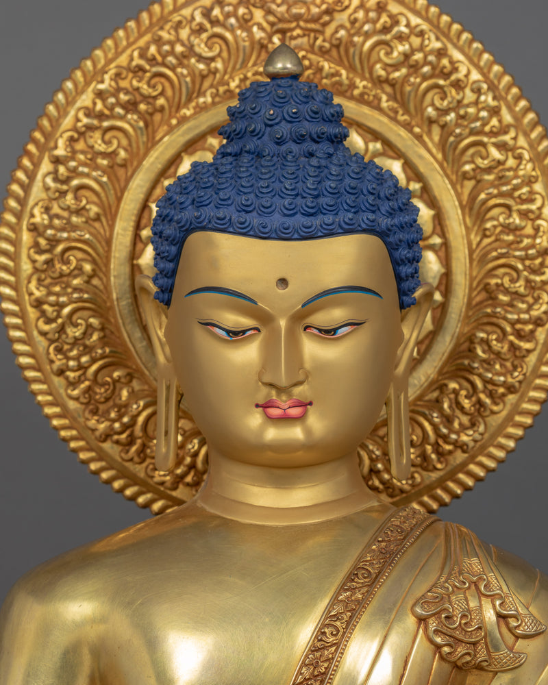 The Shakyamuni Buddha Statue | Traditional Himalayan Art of Nepal